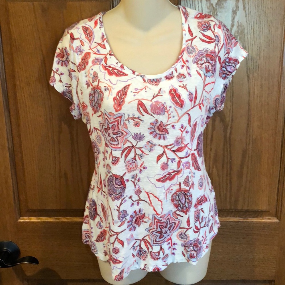 Lucky Brand Pink Knit Top, Sz M